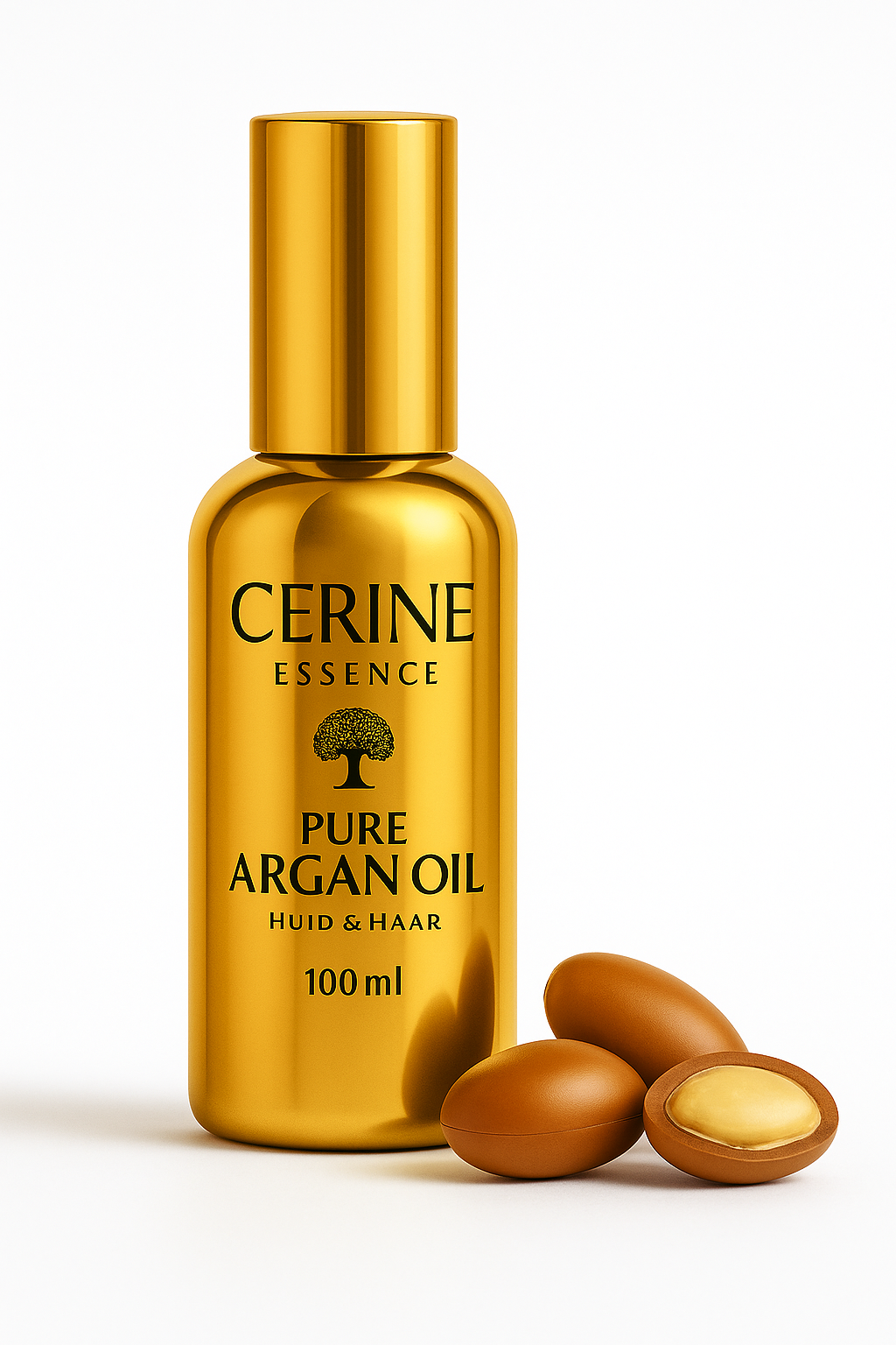 CERINE Essence – 100% Pure Arganolie – Koudgeperst – Voor Huid, Haar & Nagels – 100 ml