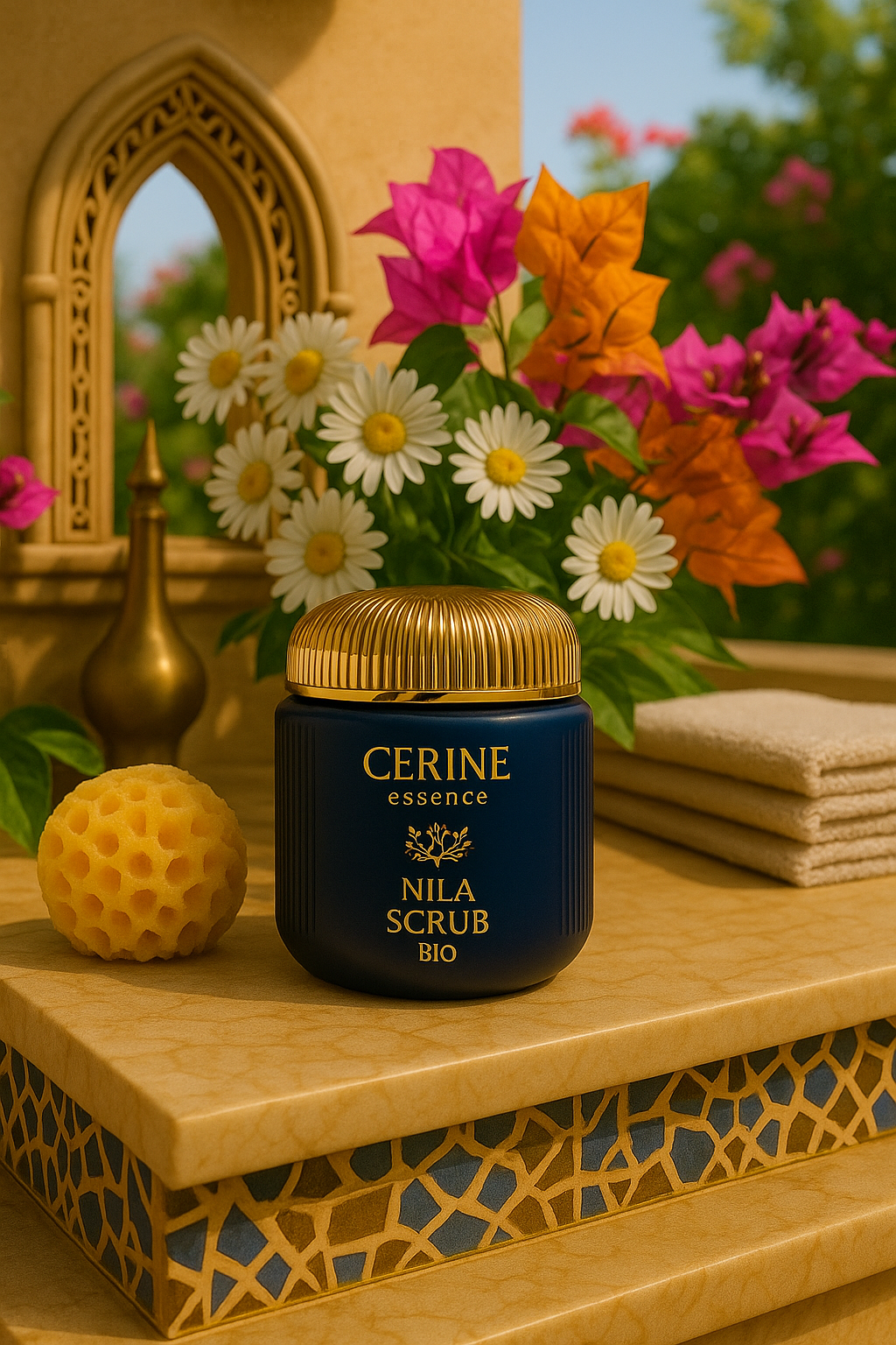 CERINE Essence – Nila Gezichtsscrub met Arganolie & Aloë Vera – Verzorgende Peeling – 150 ml