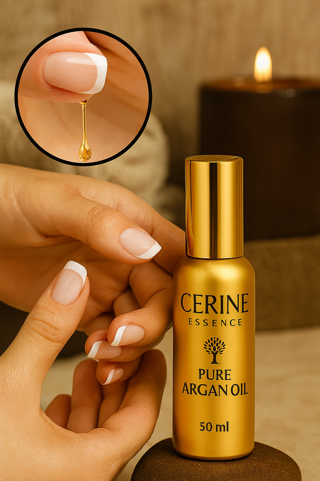 CERINE Essence – 100% Pure Arganolie – Koudgeperst – Voor Huid, Haar & Nagels – 100 ml