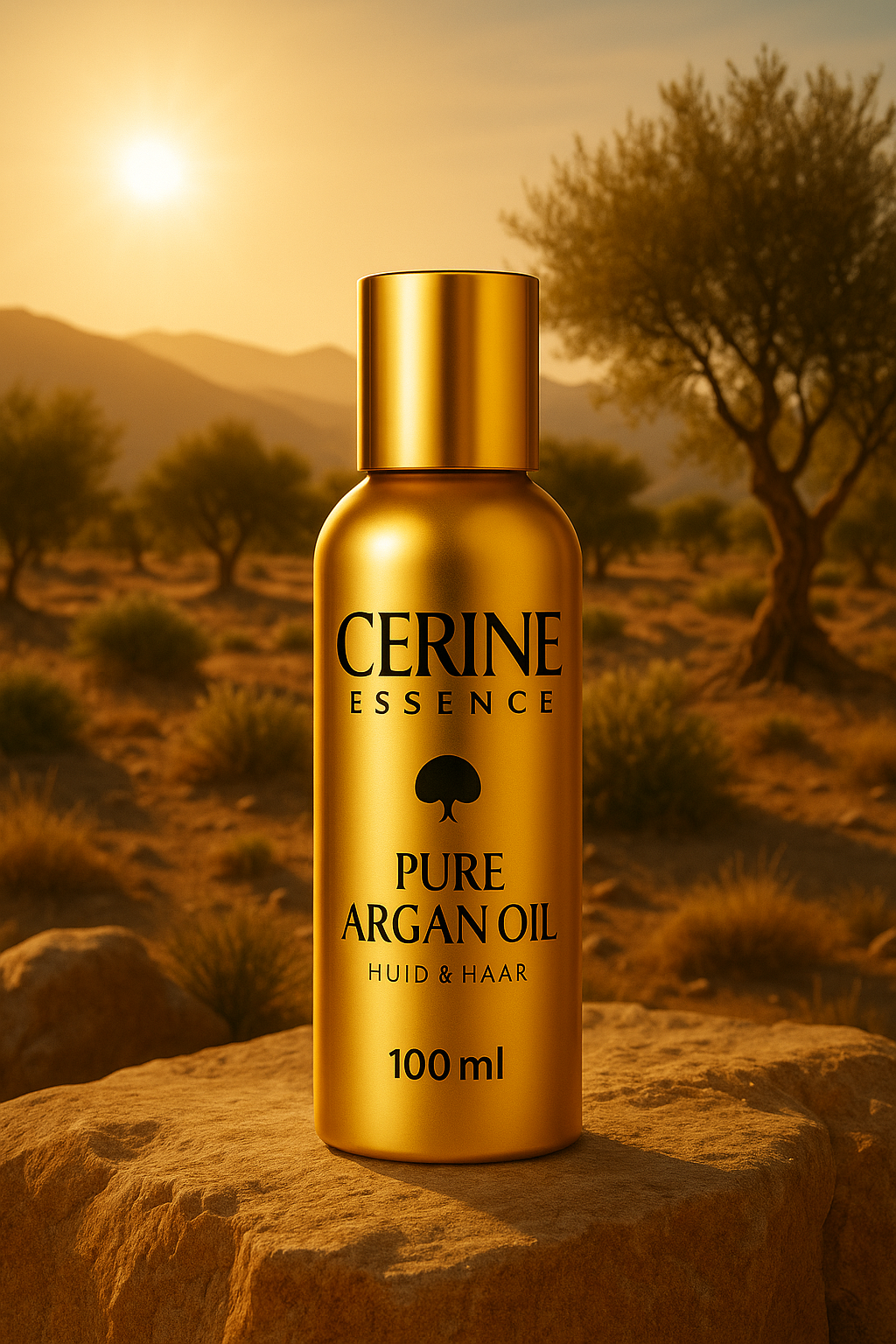 CERINE Essence – 100% Pure Arganolie – Koudgeperst – Voor Huid, Haar & Nagels – 100 ml